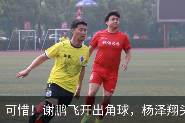 可惜！谢鹏飞开出角球，杨泽翔头球稍稍偏出，申花险些扳平