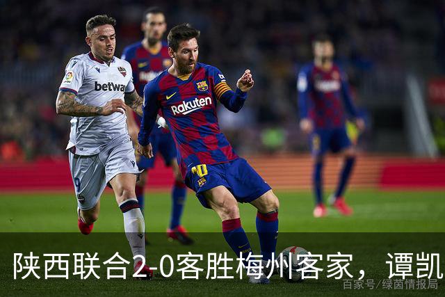陕西联合2-0客胜梅州客家，谭凯元、伊兰杜斯特建功